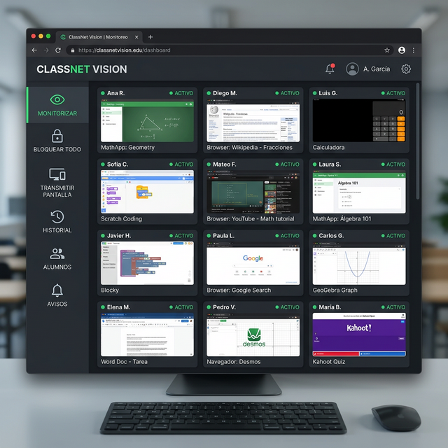 ClassNet Vision Monitor de Aula